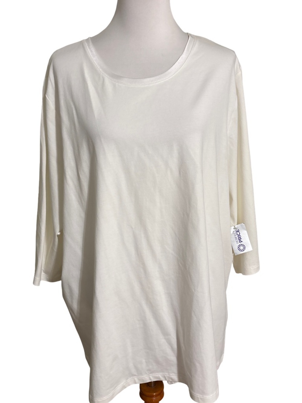 Catherines White Scoop Neck Tunic